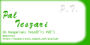 pal teszari business card